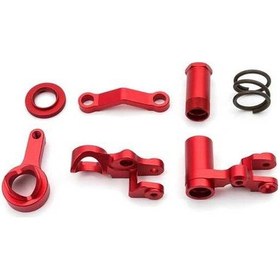 Resim Pazly Yedek Ve Traxxas Seti Servo Rc Parça Koruyucu İçin Geeroyoo Direksiyon Bellcranks Araçlar Alüminyum 6845x 1/10 - Ly 