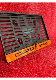 Resim Lüx Pleksi Counter Strıke Logolu Motorsiklet Plakalık 