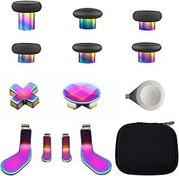 Resim E-MODS GAMING 13 in 1 Metal Thumbsticks D-Pads and Paddles with Tools Accessories for Elite Series 2 Controller & Xbox One Elite Series 2 Core (Multicolor) 