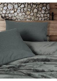 Resim Cotton Box Velvet Çift Kişilik Nevresim Takımı Flossy Gri 