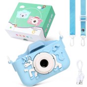 Resim Filli Kutum Mini Eğitici Çocuk Fotoğraf Makinesi Kılıflı Kamera Çocuklar Için Dijital Fotoğraf ve Oyun Makinesi 