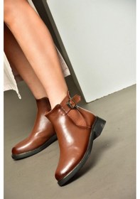 Resim Fox Shoes R374050209 Taba Alçak Tabanlı Kadın Bot Taba 