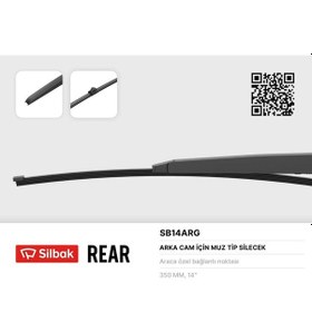 Resim Sılbak Sb14arg Silecek Süpürgesi Arka Muz Tipi 350mm A1 05/10 Porsche Cayenne 09/10 Touareg 01/10 