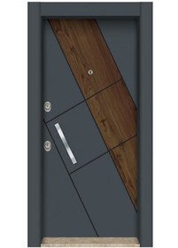 Resim Antrasit Çelik Kapı Tez1586 