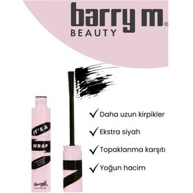 Resim Barry M It's A Wrap Lengthening Tubing Hacim Maskara Ekstra Siyah 