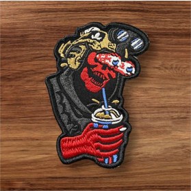 Resim Ex Patch Siyah Airsoft Taktikal Patch Arma 8 X 11 Cm 