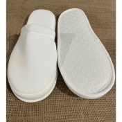 Resim Private Label 5 Çift Lohusa Terliği Çift Kat Polyester Havlu Süslenebilir Kalın Sünger Taban Otel Banyo Terlik 