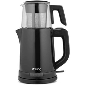 Resim King Tea Pro KCM332 Plastik Çay Makinesi - Siyah - 1500 Watt 