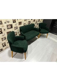 Resim Venqm Bukle Çay Seti Koltuk Takımı Balkon Ofis Mutfak Haki 