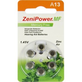 Resim Zenipower 13 Numara Işitme Cihazı Pili 10 Paket - 60 Adet 