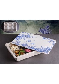 Resim Seramikci Spring Time Melamin 6lı Kahvaltılık Dikdörtgen 