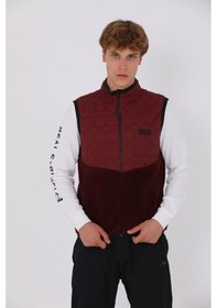 Resim Maraton Regular Erkek Dik Yaka Bordo- Yelek Bordo- 