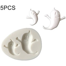 Resim 5 Adet Cadılar Bayramı Serisi Hayalet Silikon Kalıp Fondan Dıy Yumuşak Kil Kalıp 