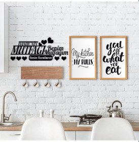 Resim Bk Home Doğal Ahşap Dekoratif Fincan Askılığı Mutfak Konseptli 2’ (551080470) 