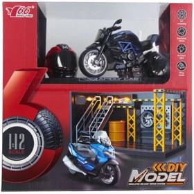 Resim NW NessiWorld 1/12 Motosiklet Gustav PB 3R Sesli ve Işıklı/Bay Her Telden/ Bay Her Telden 