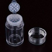 Resim 1 Adet Onepc DIY Makyaj Saklama Şişesi Vidalı Kapaklı & Dahili Elekli - Hipoalerjenik Boş Kozmetik Kabı, Pudra, Sim ve Boncuklar İçin - Seyahat Dostu Tasarım, Dayanıklı Şeffaf Plastik Ev ve Seyahat İhtiyaçları 
