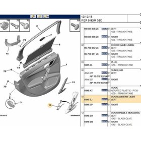 Resim PEUGEOT 9345.28 Kapı İç Darbe Emici 