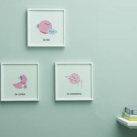 Resim Bebek Odasına Özel Minimal Tasarımlı Çerçeve 3'lü 20x20 cm 