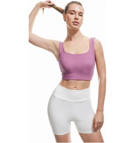 Resim Koton Sporcu Sütyeni U Yaka Yumuşak Tuşe Kaplı Kolsuz İnterlok Pembe 5wak30079nk Gül Gülkurusu 