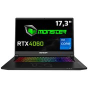 Resim Monster Tulpar T7 V26.1 Intel Core i7 13700H 17.3" 16 GB RAM 500 GB SSD 8 GB RTX4060 FHD 144 Hz FreeDOS Gaming Laptop Monster