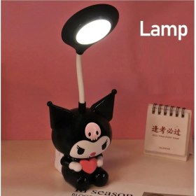 Resim Sanrio Kawai Kuromi LED Şarzlı Çocuk Odası Masa Lambası 