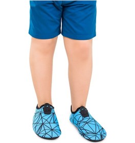 Resim Kiko Kids Prizma Havuz Plaj Erkek Çocuk Deniz Ayakkabısı 7515 Mavi - Siyah Mavi - Siyah 
