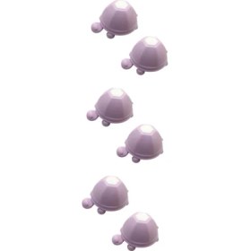 Resim Misda Store 6ADET Şirin Kaplumbağa Silikon Kulaklık Sarıcı ve Telefon Tutucu Emme Pedli Stand Çok Amaçlı Tasarım Pratik Kullanım Için Mor 