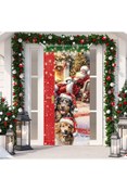 Resim PROMISEBACKDROP2 190x75cm Lastikli kapı süsü, Kumaş kapı giydirme, Christmas decor, Yılbaşı, Okul etkinlik kapı süsü 