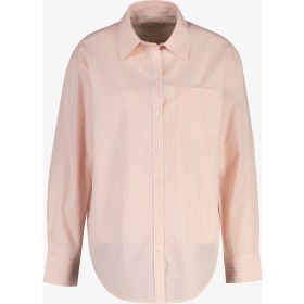 Resim Gant Kadın Pembe Relaxed Fit Çizgili Gömlek 4300609.647 