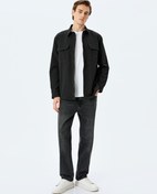 Resim Vintage Straight Fit Jean Pantolon 