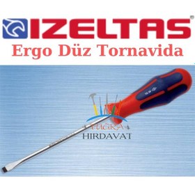 Resim İzeltaş 4350179200 Düz Uçlu Tornavida 9x200 Ergonomik Seri 