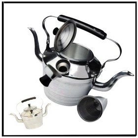 Resim Kamp Çaydanlığı - Süzgeçli Demlik -çift Taraflı Alüminyum - Mlz.356 Çok Renkli 