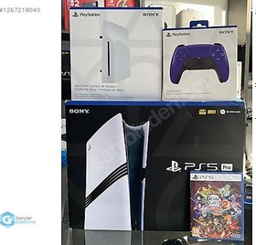 Resim SONY PS5 PRO + Disc Drive + 2 Kol + Demon Slayer 2 + TAKAS KURYE 