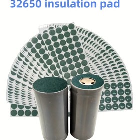 Resim 48 Adet/96 Adet - 32650 Yalıtım Contası, Tek Taraflı Yapışkanlı Yuvarlak/Dairesel Katı Arpa Kağıdı İzolasyon Contası, 32650 Lityum Pil Pozitif ve Negatif Yalıtım Etiketleri İçin Uygun 