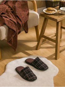 Resim LC Waikiki Ekose Desenli Erkek Ev Terliği (W5) 