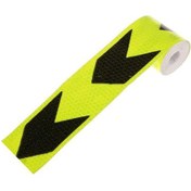 Resim Siyah & Sarı Kamyon Araba Yansıtıcı Güvenlik Uyarısı Barizlik Etiket Bandı 