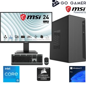 Resim Go Gamer S211D Intel Core I5 12400 / 16GB Ddr5 5200MHZ / 512GB Nvme SSD 3300-3100MB-SN / Msı 24" 100Hz. / Windows 11 Pro Masaüstü Bilgisayar 