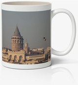Resim Galata Kulesi Baskılı Kupa Bardak - Baskılı Kahve Kupa Bardak-1 