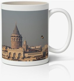Resim Galata Kulesi Baskılı Kupa Bardak - Baskılı Kahve Kupa Bardak-1 
