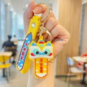 Resim Silver1 Elbise Bez Kumaş Anahtarlık Çanta Çekicilik Karikatür Bebek Araba Çekicilik Zarif Kolye (Yurt Dışından) 