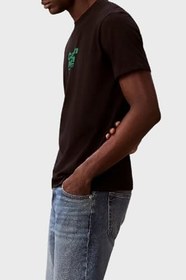 Resim Calvin Klein Logolu% 100 Pamuk Bisiklet Yaka T Shirt LV14RF803GUB1 Erkek T SHİRT LV14RF803G UB1 