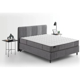 Resim Yataş Bedding Wool Sense Yatak - Baza - Başlık Set - Koyu Gri 