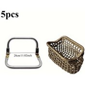 Resim Willowhaven 5 Adet Altın Alüminyum Kare Klips 28x9mm Çok Amaçlı Güvenli Kilit 