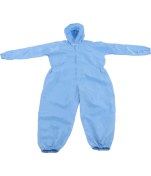 Resim Creatorally Anti Statik Koruma Tulumu Evrensel Atölye Temizleme Toz Geçirmez Giysiler Kapşonlu Mavi Xl (Yurt Dışından) 