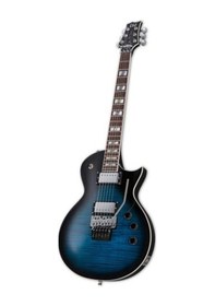 Resim Esp Ltd Las1frfmblkaqsb Alex Skolnick Signature As-1fr Black Aqua Sunburst Elektro Gitar Alevli Kapak Floyd Rose Köprü 