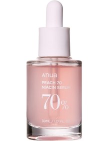 Resim Anua - Peach 70% Niacinamide Serum (Leke ve Geniş Gözenek Karşıtı Parlatıcı Şeftali Özlü Serum) 30ml 