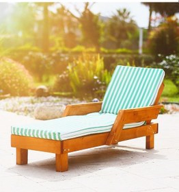 Resim Mandu Ahşap Çocuk Şezlongu 