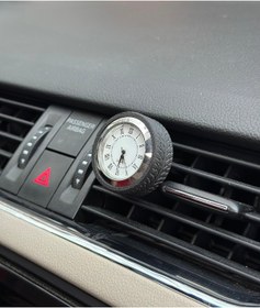 Resim 3dbaydesign Universal Lastik İçi Dekor Analog Saat (Gümüş Krom) 