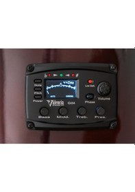 Resim Valencia Vc104Tce Black Elektro Klasik Gitar 