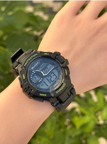 Resim Jaga Dijital 2 Yıl Garantili Alarm+kronometre+ışık Ve Takvimli 5 Atm Genç Spor Erkek Kol Saati Jg023 Siyah 